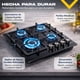 thumbnail image 3 of Parrilla Gas Cristal Templado Gutstark Home Estufillas Hogar 4 Quemadores, 3 of 9