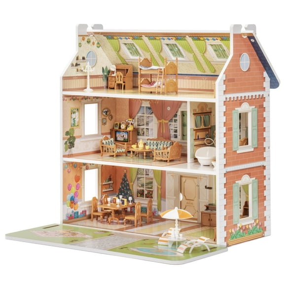 Ensemble de 3 Bocaux de Cuisine à Design Gravé avec 74 Oz, 36 Oz et 18 Oz - Bocaux de Rangement Blancs pour Comptoir avec Couvercles Hermétiques en Bambou - Grands Bocaux à Farine