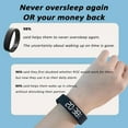 thumbnail image 6 of Upgraded Rise Alarm Band, Waterproof Original Rise Alarm Band for Deep Sleeper, Magnetic Charging Smart Wake-Up Wristband with Silent Vibration, Step Counter&Timer, Adjustable Comfortable Fit (Black), 6 of 7