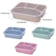 thumbnail image 5 of Bewildely Fiambrera de 4 rejillas, contenedor de alimentos Rectangular multicolor de una sola capa, caja de almacenamiento de plástico para mantenimiento Mostrada Beige Bewildely HA067314-04, 5 of 6