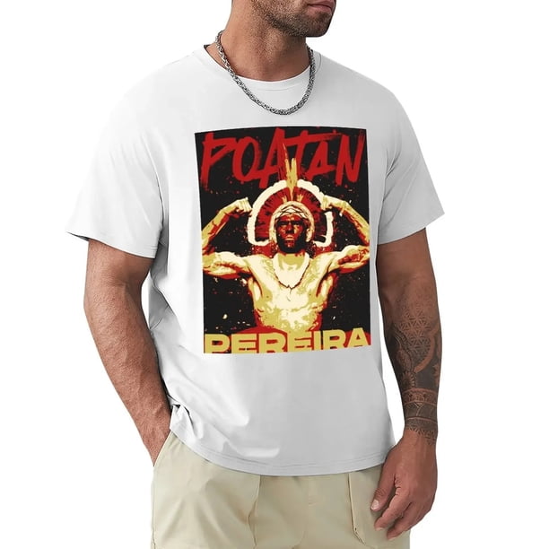 Camisetas de Alex Poatan Pereira para hombres y mujeres ropa de calle de algodón informal de manga corta versátil Estilo Vintage Harajuku Unisex
