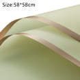 thumbnail image 2 of 20 Counts Gold Edge Flower Wrapping Paper,DIY Gift Packaging, Waterproof Floral Wrapping Paper 58 * 58cm, 2 of 5