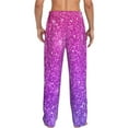 thumbnail image 3 of Balery Men'S Pink Purple Glitter Pants,Sleepwear Pants,Pajama Pants,Pj Bottoms Drawstring And Pockets-X-Large, 3 of 9