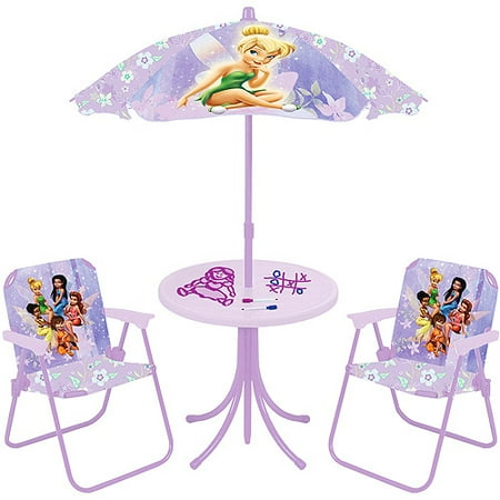 Disney TinkerBell Fairies Erasable 4-Piece Patio Set