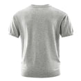 thumbnail image 2 of Mens Summer Knitted Shirt Fashion Front Placket Short Sleeve Button Down Tee Top, 2 of 4