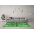 thumbnail image 3 of Ahgly Company Indoor Round Medallion Emerald Green Traditional Area Rugs, 5' Round, 3 of 4