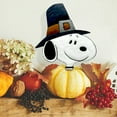 thumbnail image 2 of Peanuts Decoration, Snoopy Pilgrim Pumpkin Press-In Icon, 10 Inch, 2 of 5