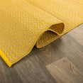 thumbnail image 5 of World Rug Gallery Contemporay Solid Reversible Plastic Indoor and Outdoor Picnic Mat, Camping Rug, RV Rug - YELLOW 3'x5', 5 of 9