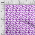 thumbnail image 1 of oneOone Velvet Purple Fabric Florals Craft Projects Decor Fabric Printed By The Yard 58 Inch Wide, 1 of 5