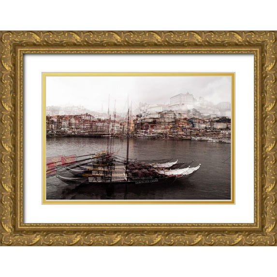 Ferreira, Rui 14x11 Gold Ornate Wood Framed with Double Matting Museum Art Print Titled - Porto