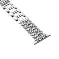 thumbnail image 3 of FIEWESEY Compatible with Apple Watch Band 38mm 40mm 41mm, Premium Stainless Steel Metal Replacement Adjustable Wristband Strap for Apple iWatch Series SE/8/7/6/5/4/3/2/1(Silver,38mm/40mm/41mm), 3 of 6