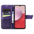 thumbnail image 3 of Dteck for Samsung Galaxy A14 5G Case, Embossed Butterfly Pattern PU Leather Folio Flip Case with Credit Card Slots Wrist Strap for Samsung A14 5G,Purple, 3 of 3