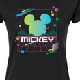 thumbnail image 3 of Disney - Mickey Vaporwave Sunset  - Juniors Fitted Graphic T-Shirt, 3 of 5