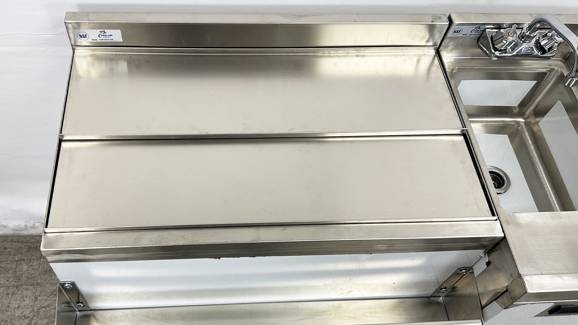 NSF 54''x22''x33'' Commercial Underbar Counter Cocktail Drink Station, Combination Cocktail Station, Bar Equipment