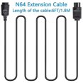 thumbnail image 3 of Paquete de 4 cables de extensión para controlador N64 de 6 pies compatibles con Nintendo 64 N64, 3 of 5