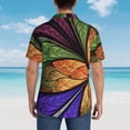 thumbnail image 4 of Susaid Multicolored Beautiful Flower1 Print Short Sleeve Shirts Button Down Casual Shirts Summer Beach Aloha Button Down Short Sleeve for Men ,3X-Large, 4 of 7