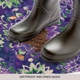 thumbnail image 2 of Purple Green Flowers Door Mat Indoor Outdoor, Watercolor Vintage Botanical Non Slip Welcome Mat with Rubber Backing, Absorbent Fabric Front Door Mats Entryway Rug for Home Patio Entrance 18"x30", 2 of 8