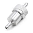 thumbnail image 1 of 6mm Boquilla Filtro de Combustible Aluminio Tono Plata Gas-Aceite Limpiador para Moto, 1 of 1