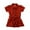 Red, variant on YTDSCS Baby Toddler Girls Summer Dress Short Sleeve Solid Colour Shirt Dresses Casual Cute Sundress Kids Dress Clothes 1-6T