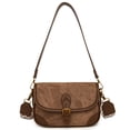 thumbnail image 3 of Bolso Hombro Mujer PU Chic Hobo Bag Patchwork Vintage Sling (), 3 of 8