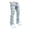 Light Blue, variant on Ruyang Ripped BaggyJeans for Boys Y2k Stresswear Straight Leg Denim Pants Teens Boys Fashion Loose Fit Trouser High Waisted Clothes