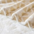 thumbnail image 6 of Sedona House KTBK5002 Printed Soft Warm Lightweight Flannel Blanket 60x80 Twin Size Ivory, 6 of 7