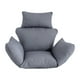 thumbnail image 1 of Cojín para silla de huevo Cojín de asiento Cómodo de instalar Accesorios Almohadilla para silla para Gris, 1 of 9