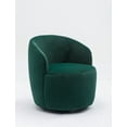 thumbnail image 6 of ARCTICSCORPION Contemporary Velvet Swivel Barrel Accent Chair, Green, 6 of 9