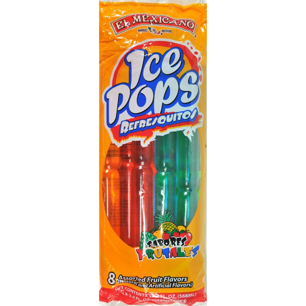 El Mexicano Ice Pops 8 Assorted Flavors