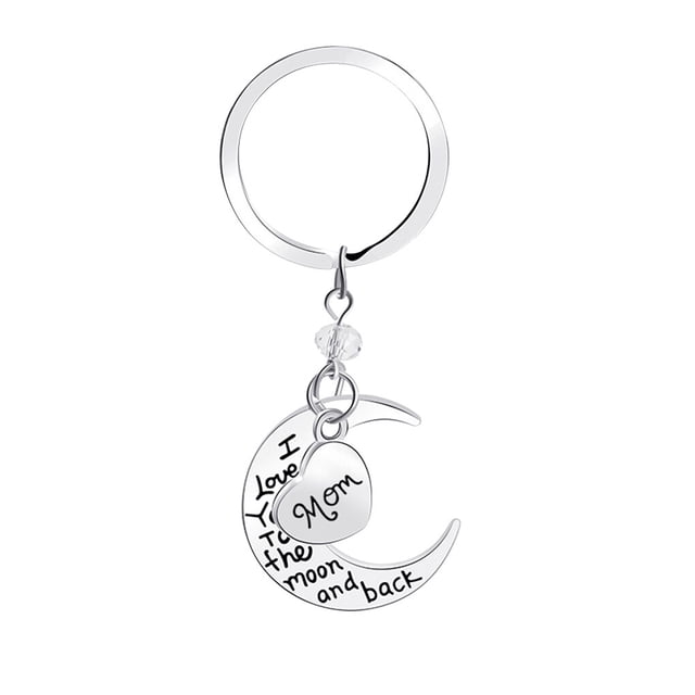 Key Chain Alloy Pendant Keyring alloy key Woman Key Holder Decor Key Ring Party Wedding Gift, D1002-Mon