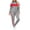 Gray, variant on Women's 2 Piece Tracksuit Set Color Blocked Zip Up Stand Collar Long Sleeve Jacket Elastic Waist Jogger Pants for Sports Workout Daily Wear Red S