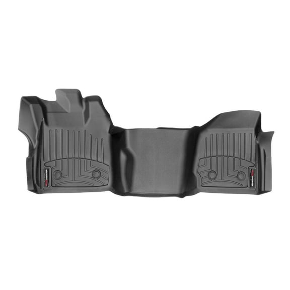WeatherTech Custom Fit FloorLiners compatible with 2013-2016 Ford Super Duty - 1st Row - Over The Hump, Black