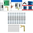 thumbnail image 3 of Yinanstore Kit de Vis Cassette en Fer de Haute Qualité 21 Pcs, Clé, Réglable, Fixateur Résistant à la Rouille pour Interrupteur Mural Boîte de Jonction - 86 Type Métal, 3 of 8