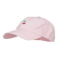 thumbnail image 2 of Mini Cherry Embroidered Low Cap - Pink OSFM, 2 of 5