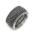 thumbnail image 1 of Sterling Silver Twisted Blade Studded Band Ring Size 11, 1 of 3