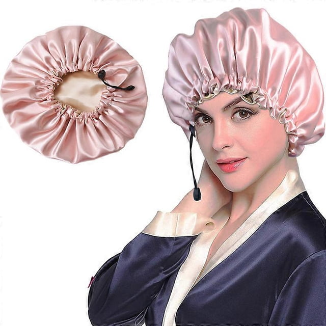 Gorro de dormir de seda extragrande, gorro jumbo para día y noche.
