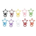 thumbnail image 1 of CIMAXIC DIY Clasps for Key Ring Making Tools Assorted Color Alloy Five Pointed Star Charm Findings 10pcs,1.38"X0.94"X0.2", 1 of 4