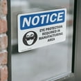 thumbnail image 4 of (2 Pack) Eye Protection Required In Manufacturing Sign, 4 of 7