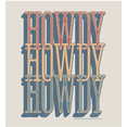 thumbnail image 2 of Western Howdy Repeat Text Adult Sand Long Sleeve Hoodie-Medium, 2 of 7