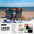 thumbnail image 5 of Xecao Modern Style Pumpkin Witch for versatile beach bag for women includes zipper pockets and waterproof material, ideal for vacations and adventures., 5 of 7