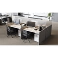 thumbnail image 4 of Pemberly Row Plastic 30"x36" Partition Extender with Tape in Frosted White, 4 of 4