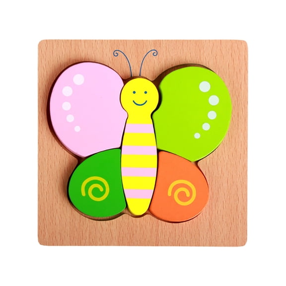 Casse-têtes Montessori Heureux pour la Motricité Fine et la Résolution de Problèmes - Entraînement Éducatif à la Concentration sur les Couleurs de Formes d'Animaux, Jeu Éducatif pour l'Apprentissage et la Concentration