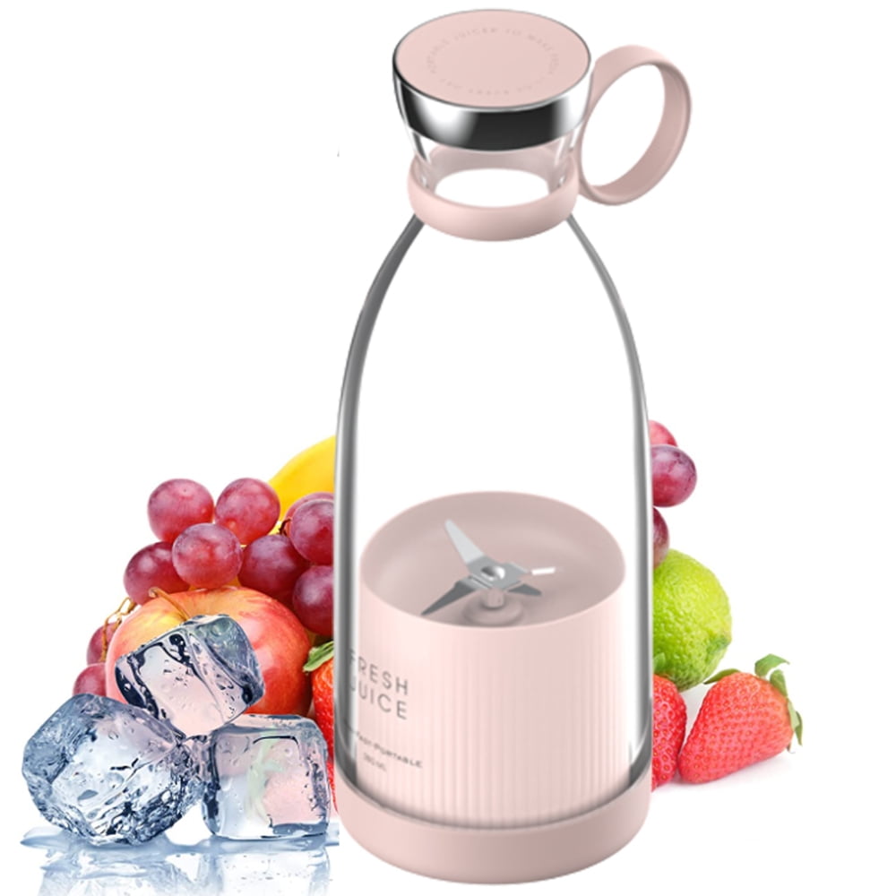 Portable Blender,Mini Travel Personal Glass Blender Juicer for Shake and Smoothie with 16oz USB Rechargeable 6 Blades 7.4V for Fresh Fruit Juice,Daiquiri and Margaritas 