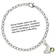 thumbnail image 2 of Delight Jewelry Crystal Lime Green Channel Drop - Silver-tone Clip on Charm with Mini Year 2025, 2 of 4