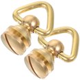 thumbnail image 1 of 2 piezas Pats de bola de latón Riebres D Anillos Dirigidos Botones de cabeza de tornillo de clavos para el caramelo Crossbody, 1 of 6