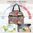 thumbnail image 4 of Balery Tropical Fruit Bolsa de Almuerzo Impresa, Caja de Almuerzo Reutilizable, Bolsa Térmica Aislada para Almuerzo, Bolsa Antiderrames, 4 of 7