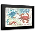 thumbnail image 1 of Phillips, Anita 24x19 Black Modern Framed Museum Art Print Titled - Crab Fest - Beige, 1 of 5