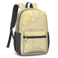 thumbnail image 4 of 17 Inch Lightweight Backpack,PVC Waterproof Oxford Fabric, Ergonomically Designed, with Large Capacity, Adventure Map Print, 4 of 5