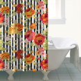thumbnail image 4 of Pioneer Flower Floral Print Pattern Shower Curtain 72"x84" ,Bathroom Decorative Shower Curtains Set with 12 Hooks,Modern Waterproof Washable Shower Curtain, 4 of 6