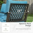 thumbnail image 6 of Sophia & William 7 Seat Patio Conversation Set,Outdoor Furniture Set with Rocking Chairs & Loveseat, Pacific Blue, 6 of 11